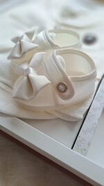 Smokinli Premium Mevlit Takımı Papyonlu Beyaz - Görsel 4