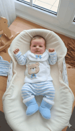 Ayıcık  Modelli Fiyonklu 5li Zıbın Seti