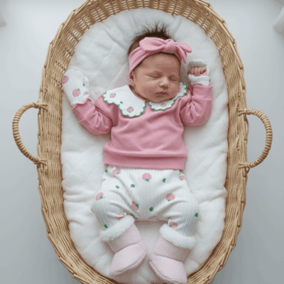Çilek Yaka Detaylı Saç Bantlı 5li Set