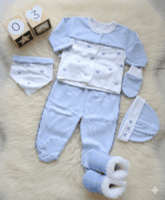 Minik Ayıcıklı Nakış Detaylı 5li Set - Görsel 2