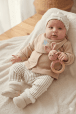 Papyon Detaylı Çizgili 5li Zıbın Seti