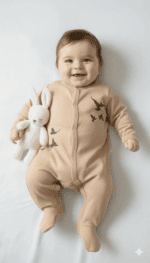 Sarı Üzeri Yeşil Yaprak Tulumlu Premium 10lu Hastane Çıkış Seti - Görsel 3