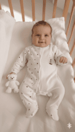 Erkek Bebek Tulum Yelken Nakışlı