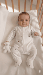 Erkek Bebek Tulum Yelken Nakışlı - Görsel 2