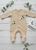 Sarı Üzeri Yeşil Yaprak Tulumlu Premium 10lu Hastane Çıkış Seti - Görsel 4