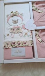 Tavşan Desenli Fırfırlı Premium 10lu Hastane Çıkış Seti - Görsel 6