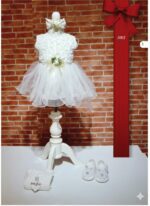 Mevlit Takım Elbisesi Volanlı Etek Gül Detaylı - Görsel 2