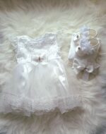 Mevlit Takım Elbisesi Eteği Güpürlü Taşlı Fiyonklu - Görsel 4