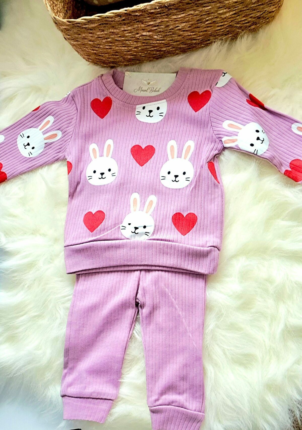 Tavşanlı Kalpli 2li Takım - Görsel 2