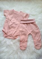 5li Çiçekli Önden Çıtçıtlı Fisto Detaylı Zıbın Seti - Görsel 2