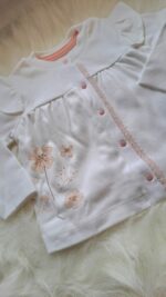 5li Çiçekli Önden Çıtçıtlı Fisto Detaylı Zıbın Seti - Görsel 4