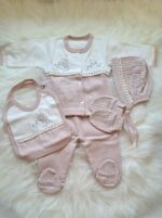 Kuş ve Çiçek Nakışlı Püsküllü 5li Set - Görsel 2