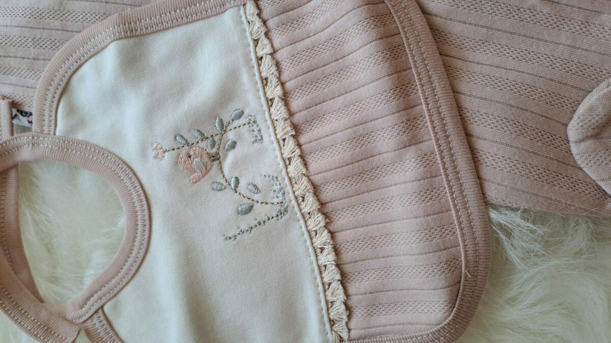 Kuş ve Çiçek Nakışlı Püsküllü 5li Set - Görsel 3