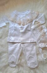 Fransız Dantelli Premium 10lu Hastane Çıkış Seti - Görsel 4