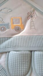 Kamyon Modelli Nakışlı Waffle Premium Bornoz Seti - Görsel 6