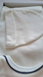 Lacivert Çizgili Bebe Yaka Premium 10lu Hastane Çıkış Seti - Görsel 4