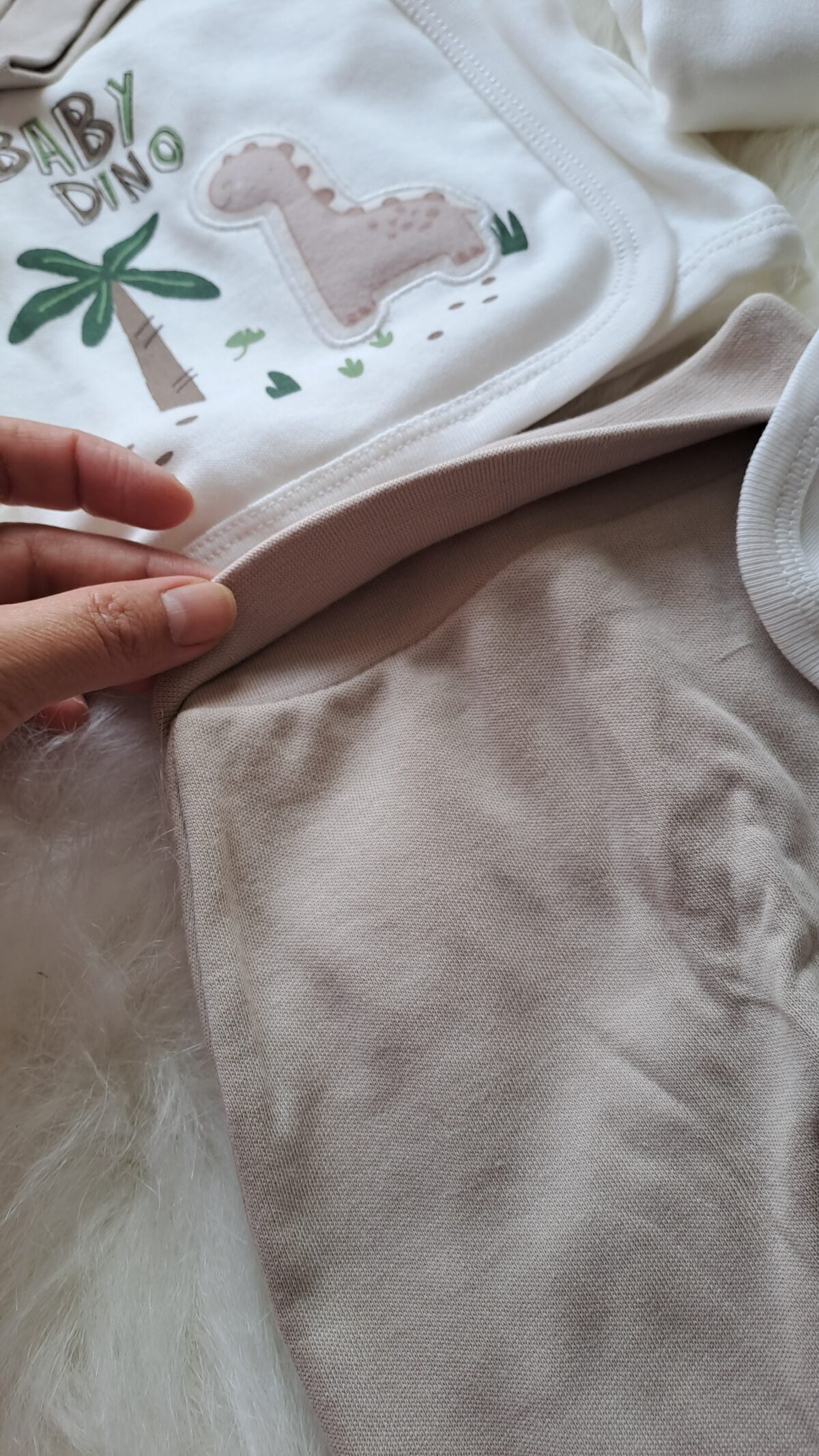 5li Zıbın Seti Kabartmalı Dinazor Detaylı - Görsel 3