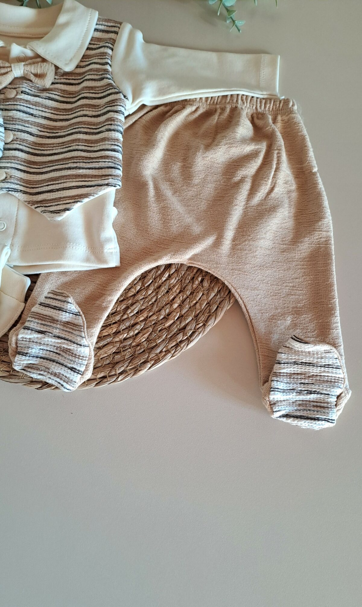 Önden Düğmeli Papyonlu Yelekli 5li Set - Görsel 12