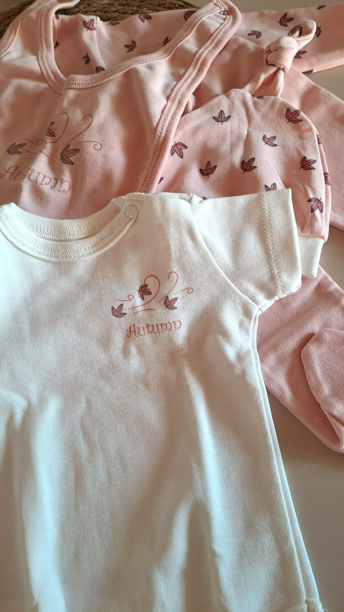Pembe Yapraklı Kruvaze Yaka 5li Zıbın Seti - Görsel 6