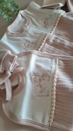Kuş ve Çiçek Nakışlı Püsküllü 5li Set - Görsel 5
