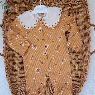 Kız Bebek Tulum Bebe Yaka Sonbahar