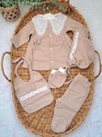 Fisto Yakalı Fiyonk Detaylı Waffle 5li Set - Görsel 2