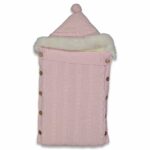 Wellsoft Tüylü Başlıklı Triko Düğmeli Premium Kundak - Görsel 5