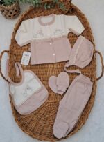 Kuş ve Çiçek Nakışlı Püsküllü 5li Set - Görsel 2
