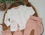 Badili Çiçekli 5li Fistolu Zıbın Set - Görsel 2