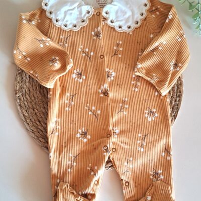 Kız Bebek Tulum Bebe Yaka Sonbahar