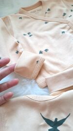 Badili Kendinden Eldivenli Yeşil Yapraklı 5li Zıbın Seti - Görsel 4