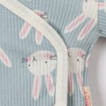 Kız Bebek Tavşan Baskılı Kruvaze 3lü Takım - Görsel 7