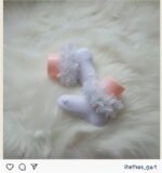 Lazer Çiçekli Süslü Kısa Çorap Farklı Renk İçin Sipariş Alınır - Görsel 6