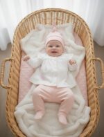 5li Çiçekli Önden Çıtçıtlı Fisto Detaylı Zıbın Seti - Görsel 3