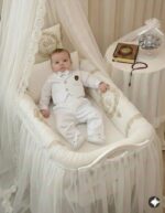 Smokinli Premium Mevlit Takımı Papyonlu Beyaz