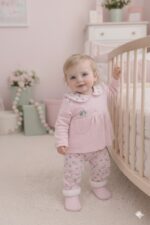 Kız Bebek Çiçekli 2li Takım - Görsel 2