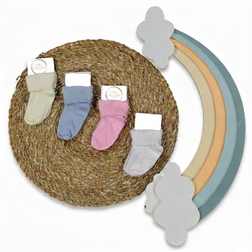 unnamed (6) Bilekten Lastikli Katlamalı Model Çorap - Görsel 1