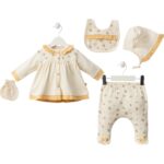 Sarı Çıtır Çiçek Desenli 5li Set - Görsel 2