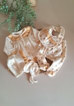 Sarı Çıtır Çiçek Desenli 5li Set