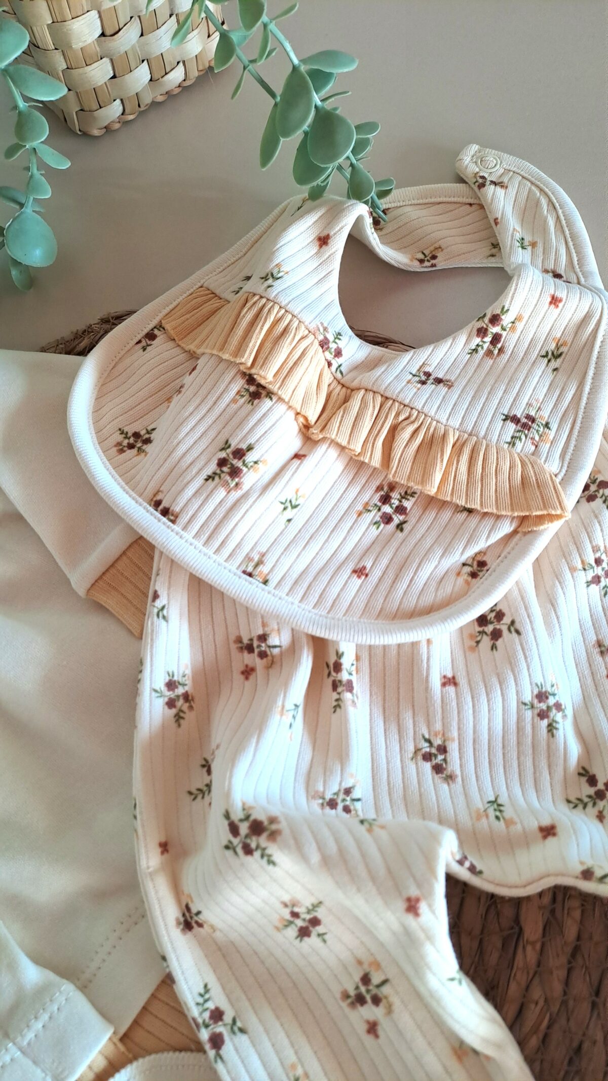 Sarı Çıtır Çiçek Desenli 5li Set - Görsel 5