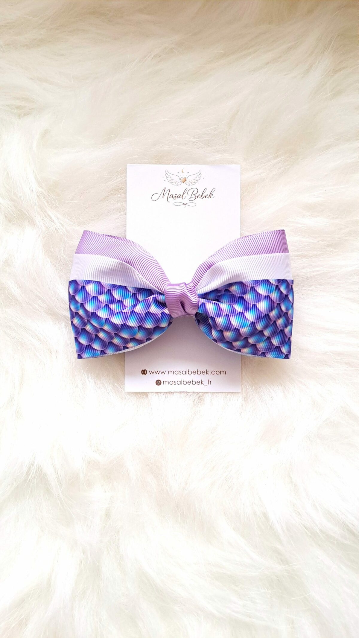 Mor Balık Sırtı Toka Tekli - Görsel 2