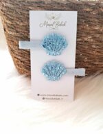 Mavi İstiridye Toka 2'li Set