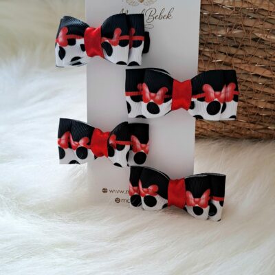 Kırmızı Fiyonk Model 2li Klips Toka