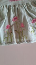 Çiçek Nakışlı Nakışlı Keten Jile - Görsel 6