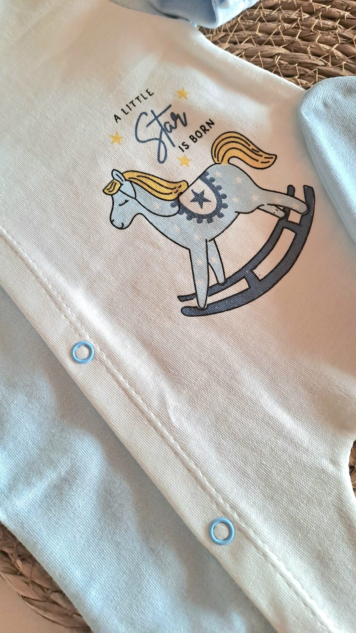 Oyuncak At Baskılı Bereli Penye Tulum - Görsel 6