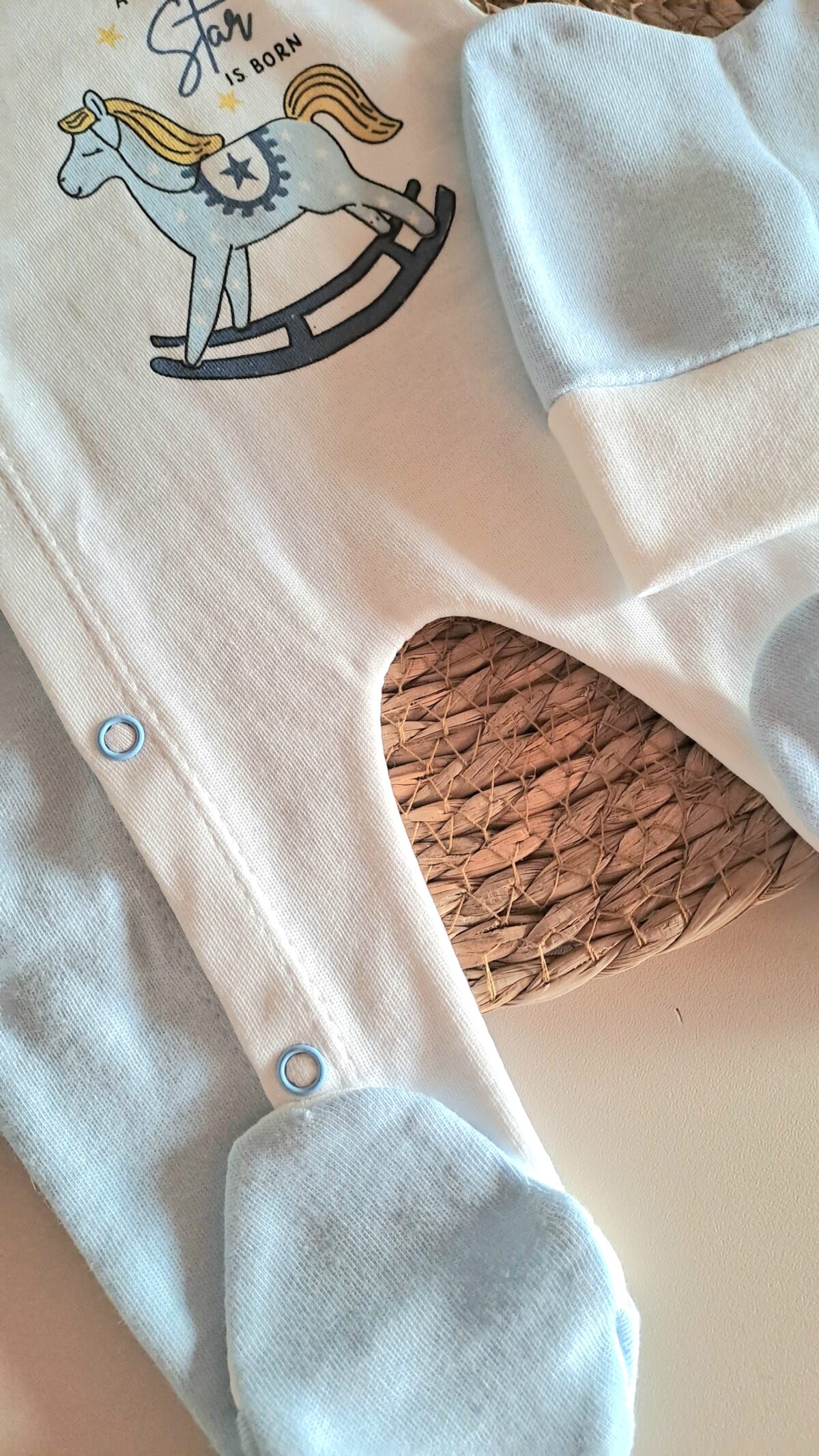 Oyuncak At Baskılı Bereli Penye Tulum - Görsel 7