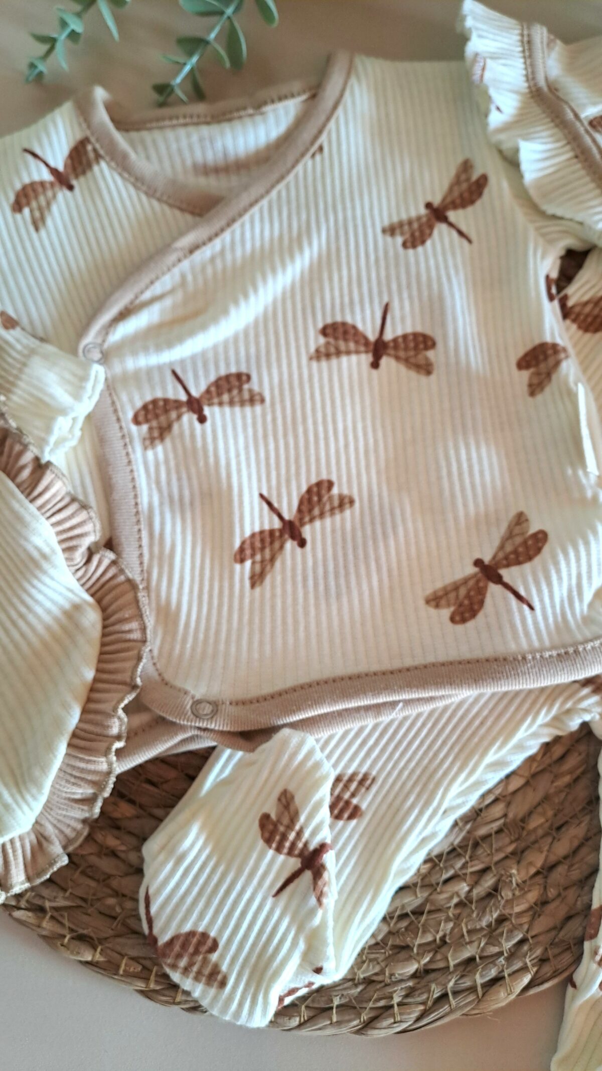 Kız Bebek Kelebekli 5li Takım - Görsel 3