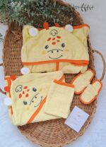 Sarı Zürafa Bornoz Seti Unisex - Görsel 2