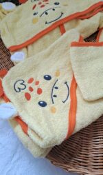 Sarı Zürafa Bornoz Seti Unisex - Görsel 3