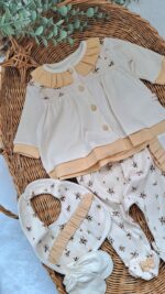 Sarı Çıtır Çiçek Desenli 5li Set - Görsel 3